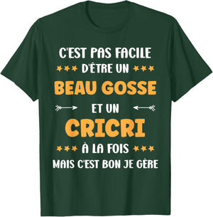 Beau Gosse Cricri Citation Humour prénom Cricri T-Shirt - T-Shirt | Forest