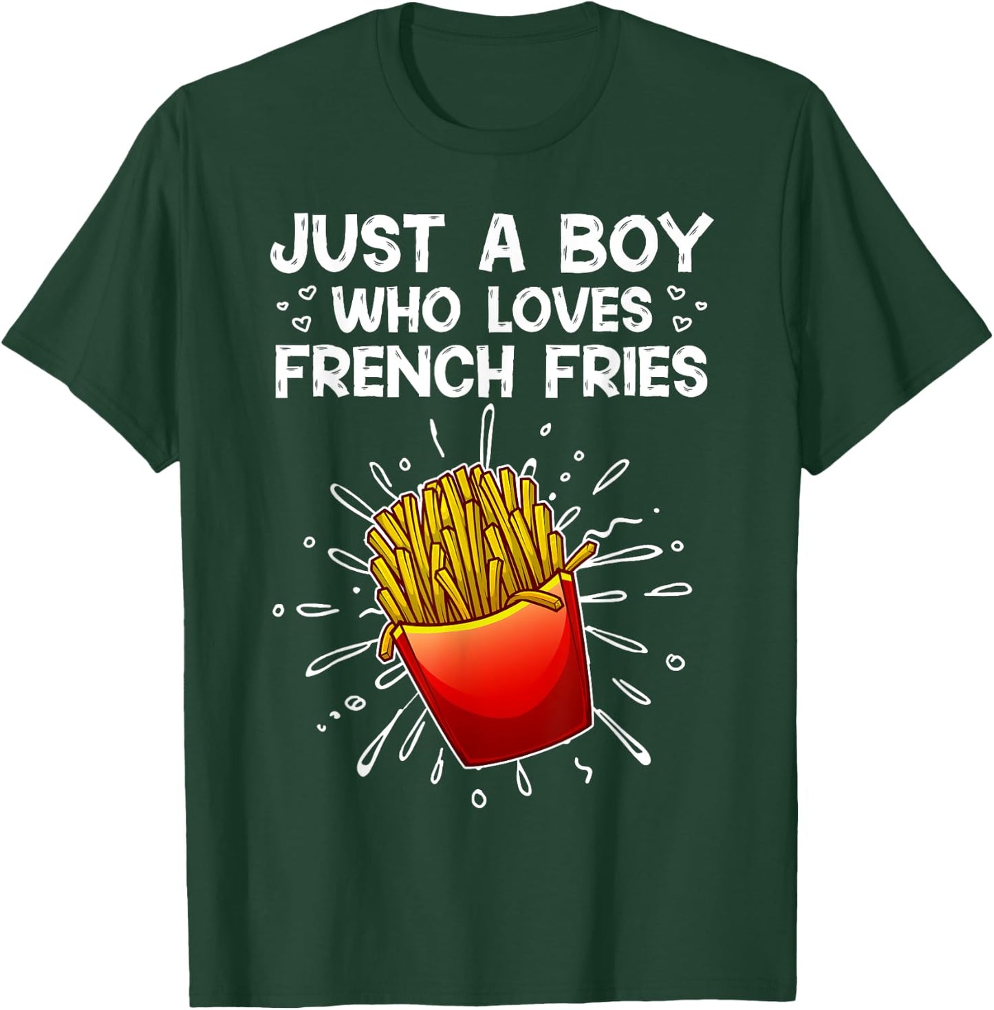 Cool French Fries For Boys Kids Sweet Potato Chef Fast Food T-Shirt - T-Shirt | Forest