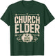Deacon Church Elder Vintage Badge Cross Identity Christian T-Shirt - T-Shirt | Forest