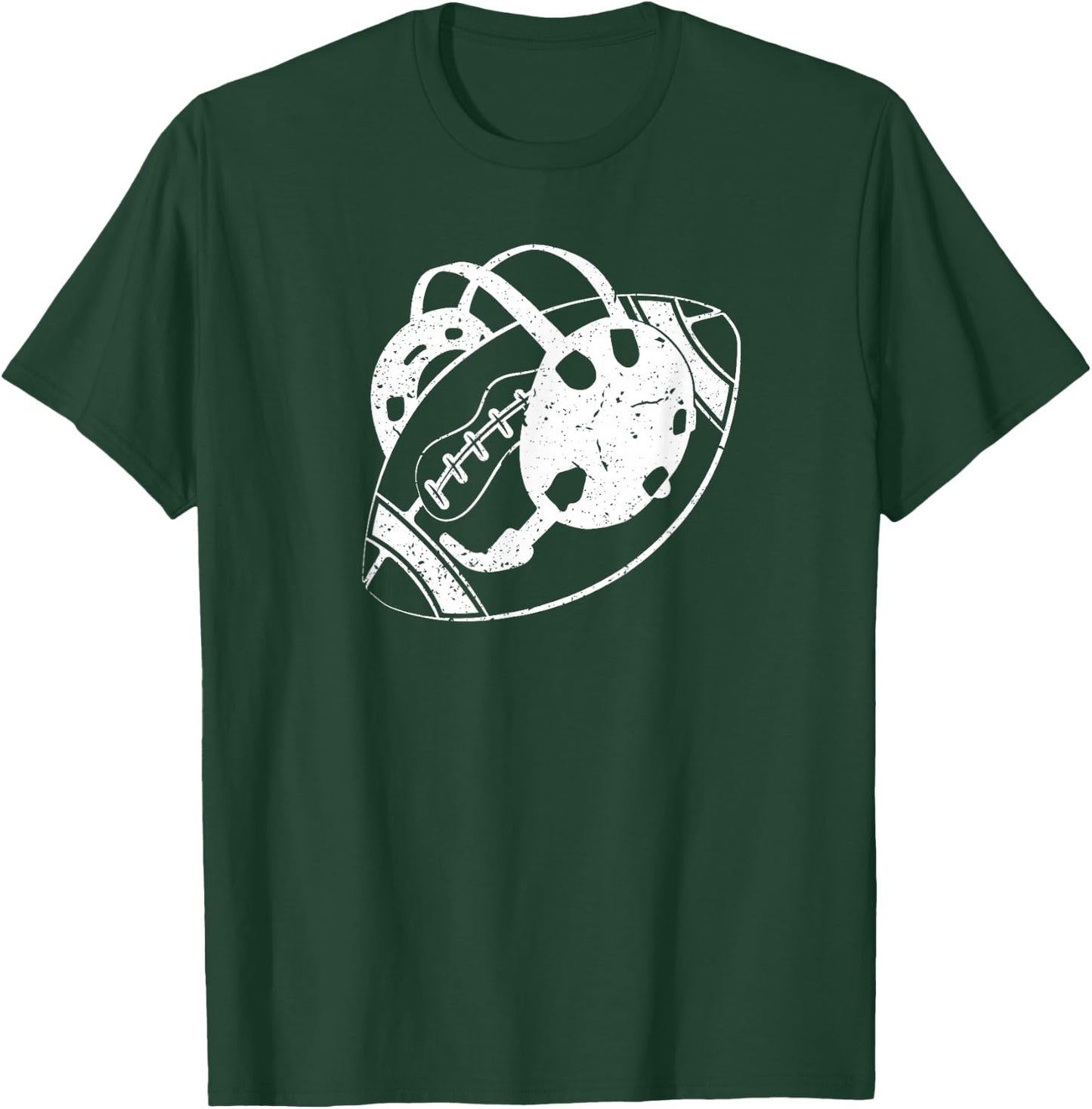 Football and Wrestling Two Sports Athlete, Wrestling Football T-Shirt - T-Shirt | Forest