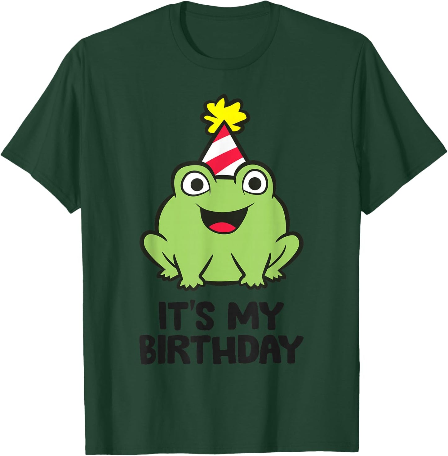 Its My Birthday Amphibian Frog Themed Birthday T-Shirt - T-Shirt | Forest