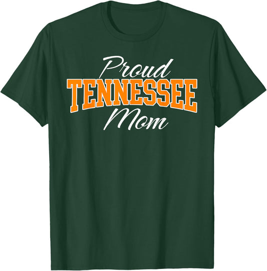 Tennessee Mom | Classic TN Orange Vintage Varsity T-Shirt - T-Shirt | Forest