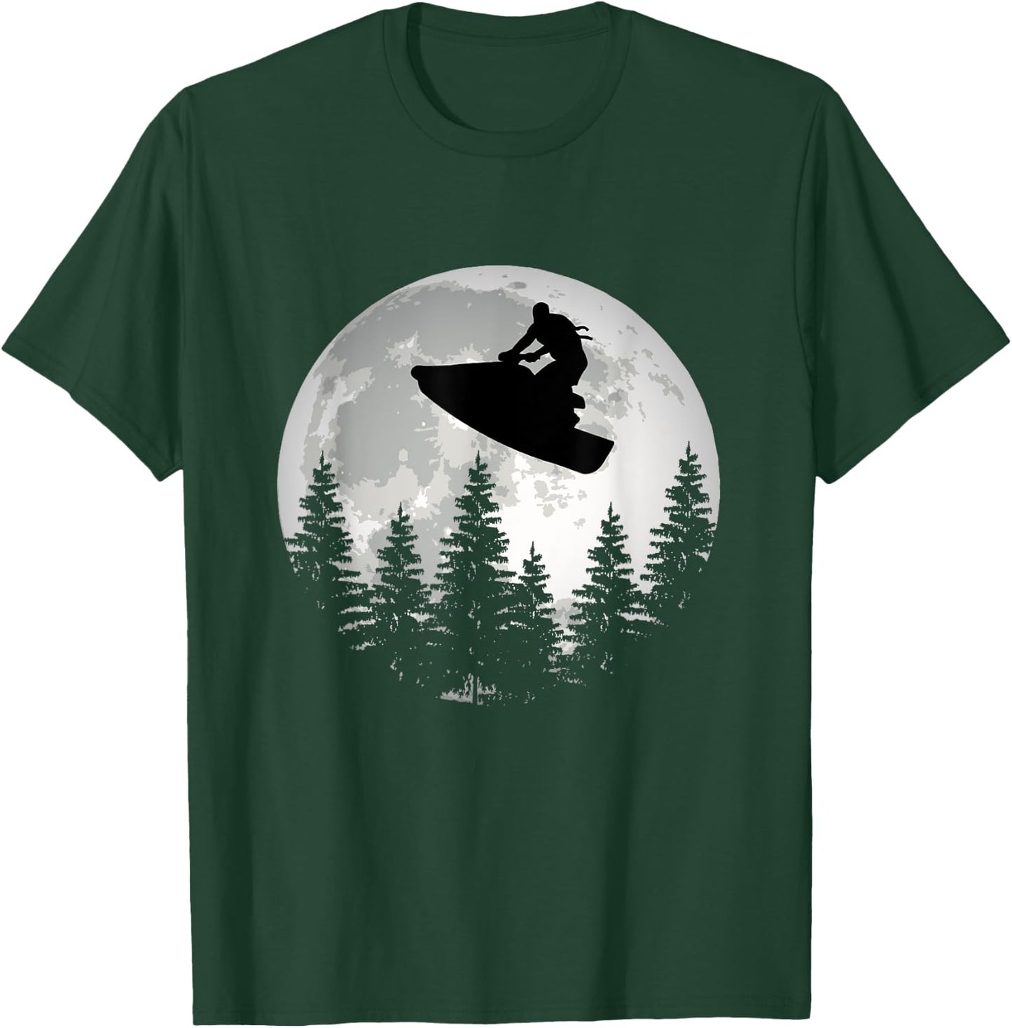 Great jet ski moon jet ski driver PWC motorsport T-Shirt - T-Shirt | Forest