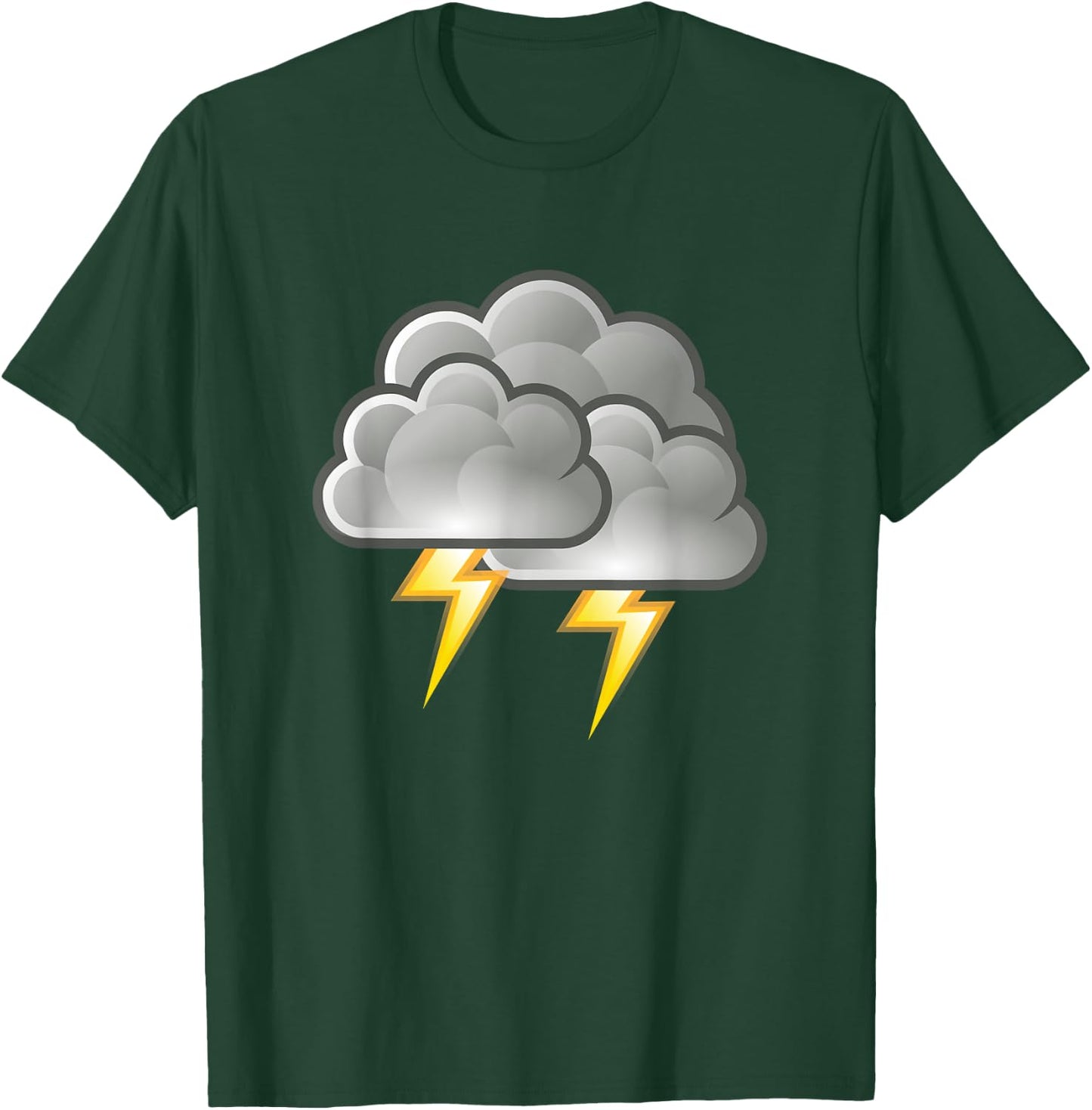 Clouds With Lightning Halloween Costume Funny Halloween T-Shirt - T-Shirt | Forest