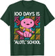 100 Days is Alotl School Funny 100th Day of School Axolotl T-Shirt - T-Shirt | Forest