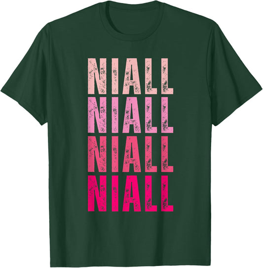 I Love Niall Vintage Personalized Name Niall T-Shirt - T-Shirt | Forest