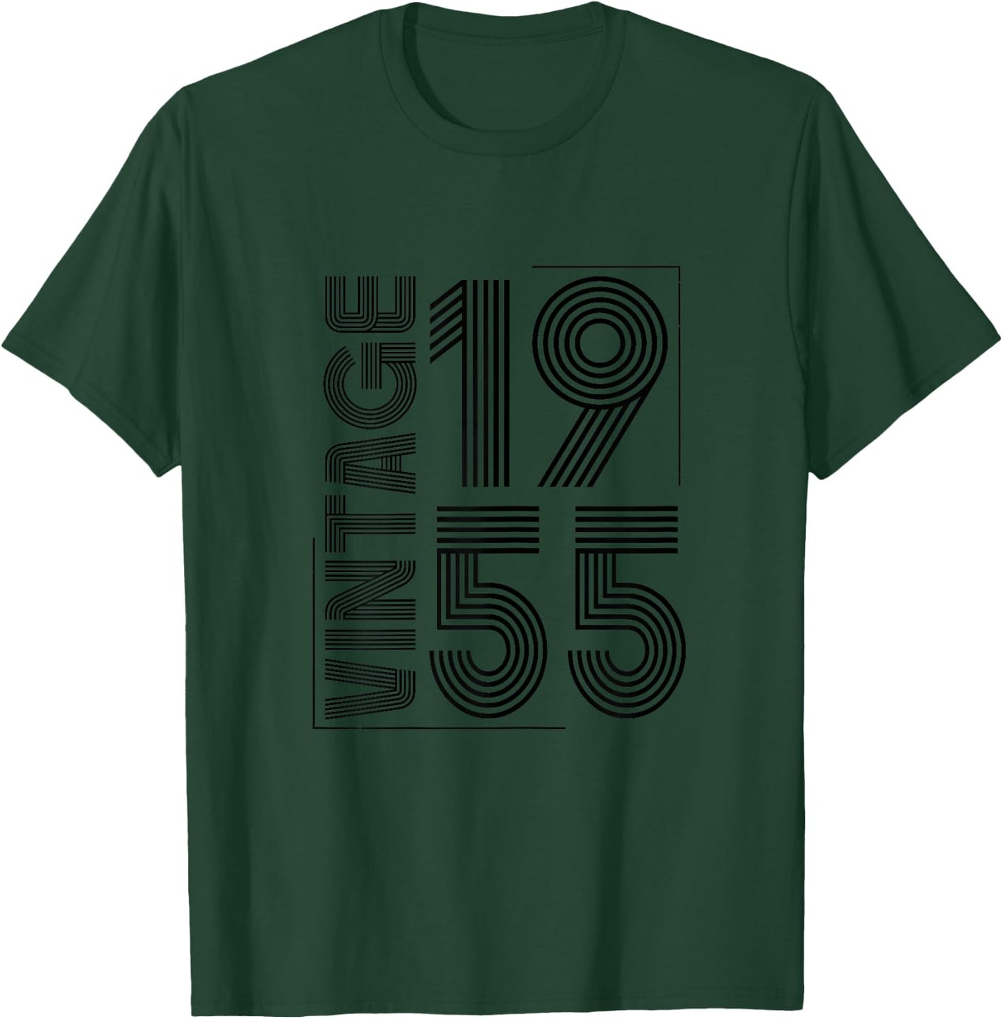 Vintage 1955 Retro Funny 1955 Birthday T-Shirt - T-Shirt | Forest