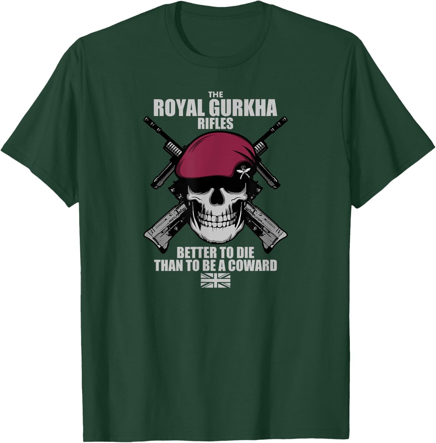 Royal Gurkha Rifles Airborne T-Shirt - T-Shirt | Forest