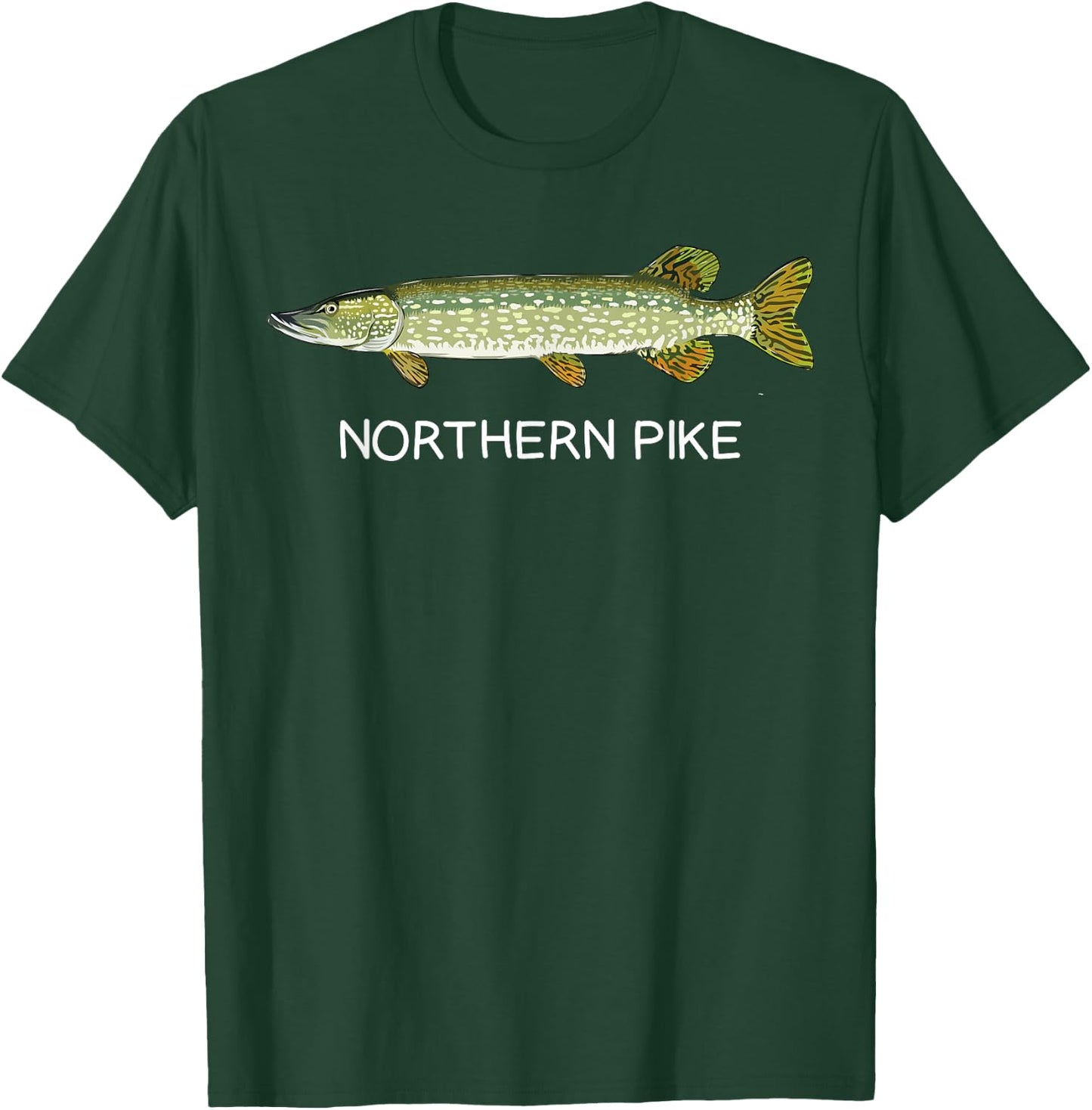 Northern Pike Freshwater Game Fish T-Shirt - T-Shirt | Forest