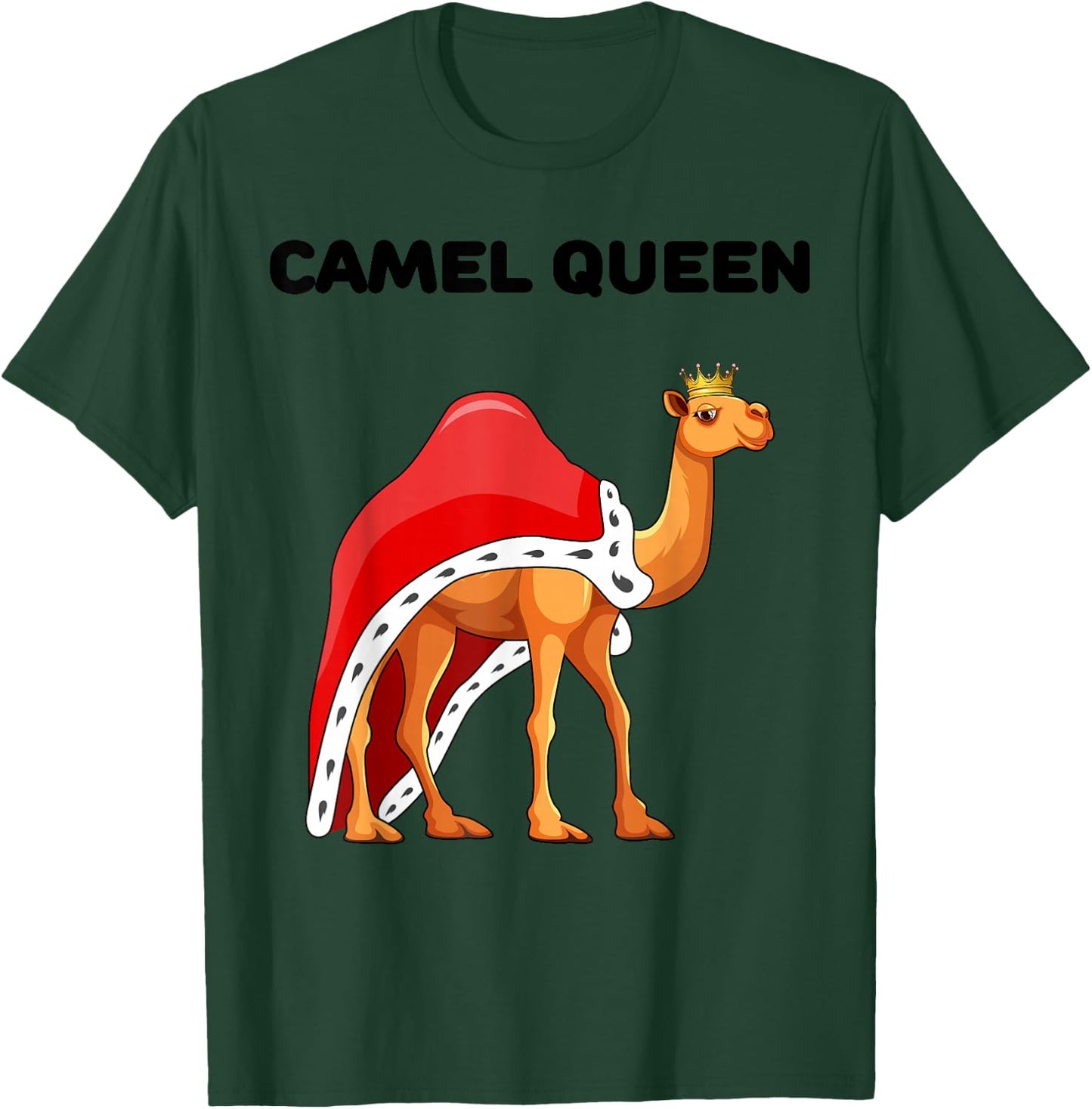Camel Queen | Girls Camel Lover Design | Camel T-Shirt - T-Shirt | Forest