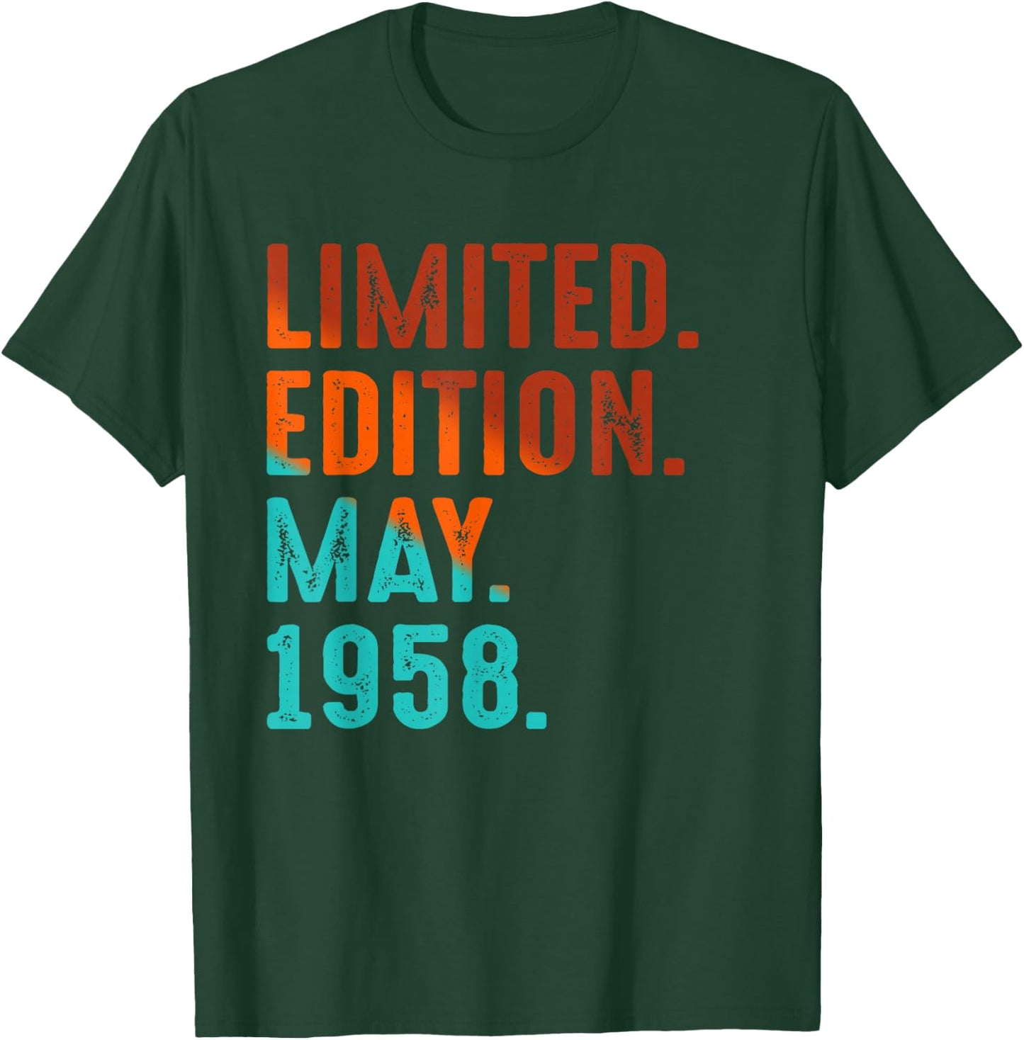 Édition limitée Mai 1958 Anniversaire T-Shirt - T-Shirt | Forest