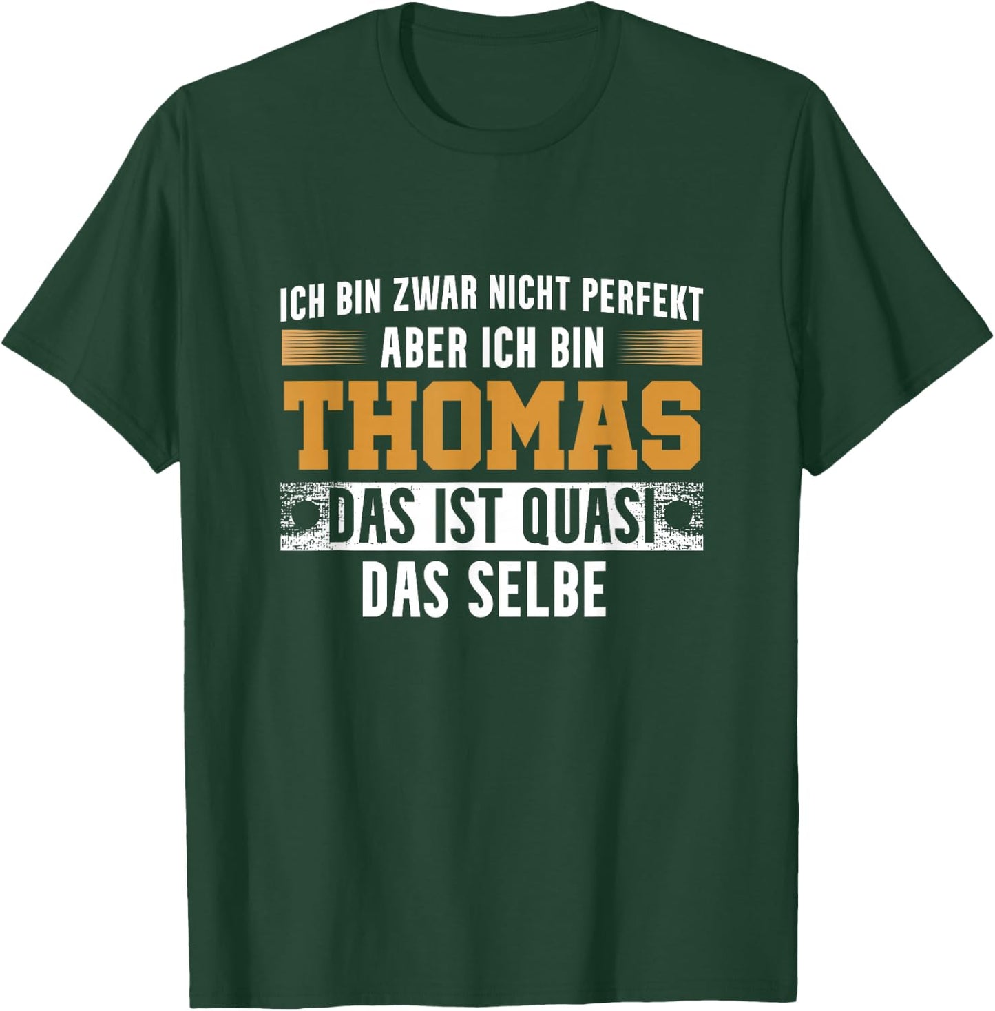 Name Thomas I am Thomas , black T-Shirt - T-Shirt | Forest
