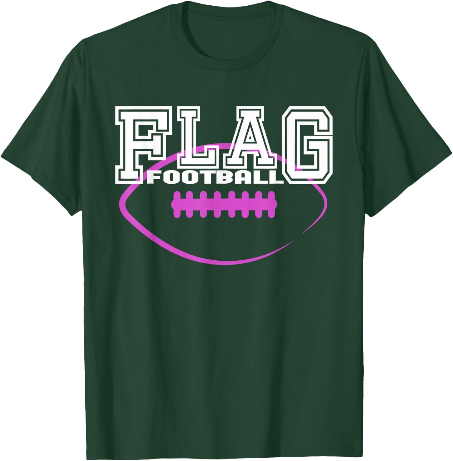 Flag Football Girls' Team Players T-Shirt - T-Shirt | Forest
