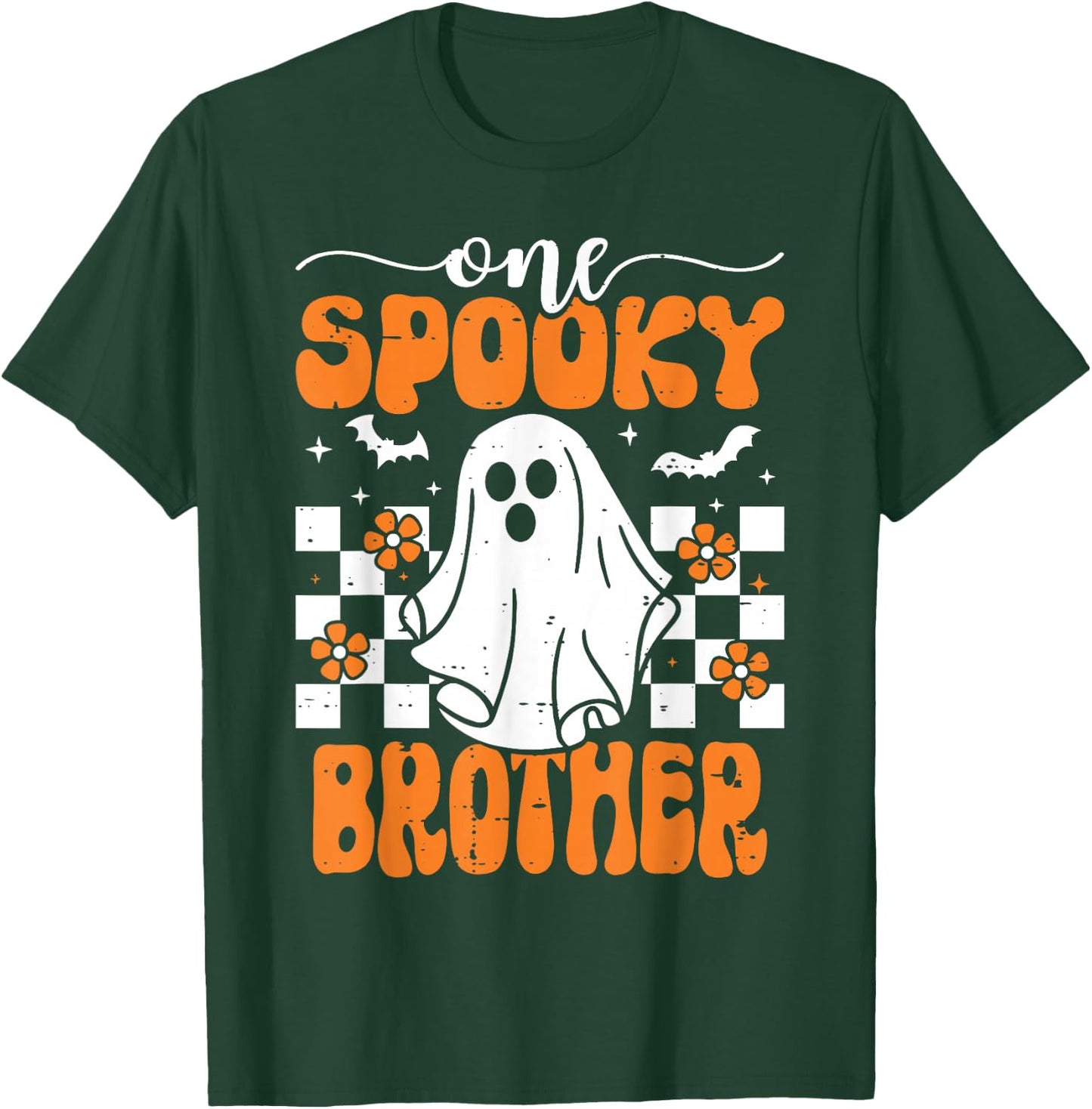 One Spooky Brother Matching Family Halloween Costumes T-Shirt - T-Shirt | Forest