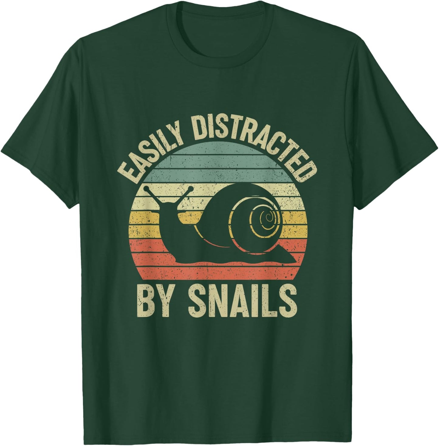Easily Distracted by Snails T-Shirt - T-Shirt | Forest