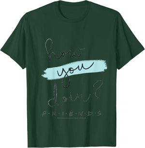 Kids Friends How You Doin Handwriting Camiseta , Black, 2 T-Shirt - T-Shirt | Forest