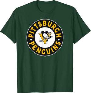 Pittsburgh Penguins Symbol Dark Heather Officially Licensed T-Shirt - T-Shirt | Forest