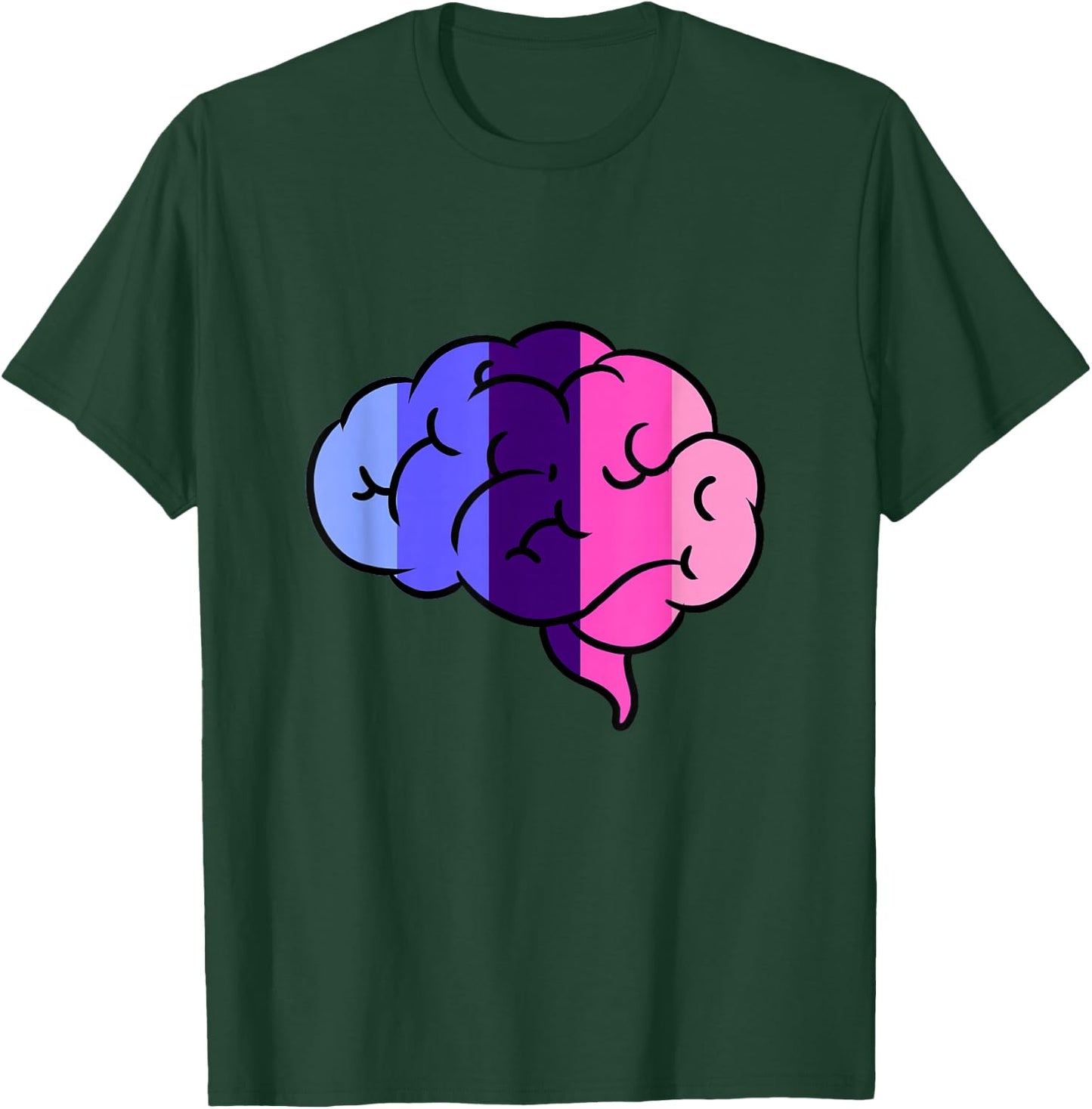 Omnisexual Brain Omnisexual Pride T-Shirt - T-Shirt | Forest