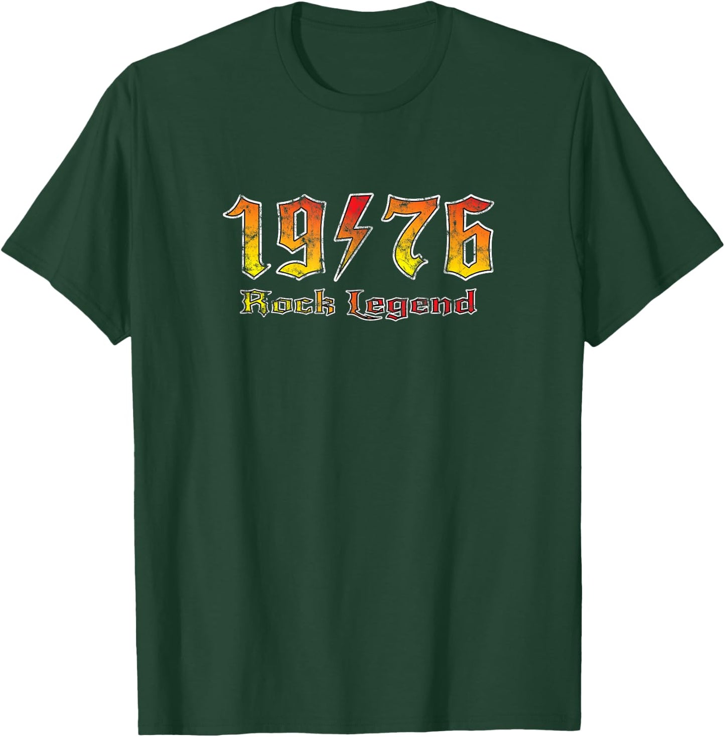 Rock Legend Since 1976 Thunderstruck Vintage Men Women T-Shirt - T-Shirt | Forest