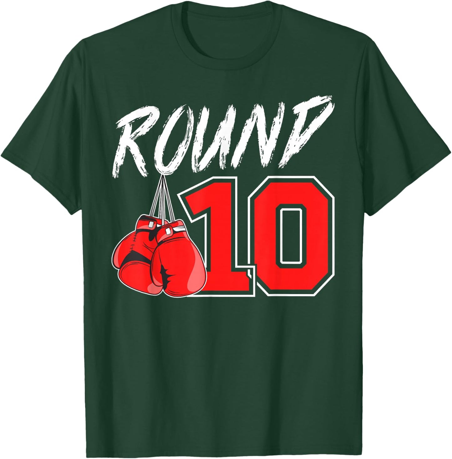 10th Birthday Boxing Boy 10 Year Old Boxer Bday Party T-Shirt - T-Shirt | Forest