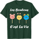 Les bonbons c'est la vie quote humour candy , Black, S T-Shirt - T-Shirt | Forest