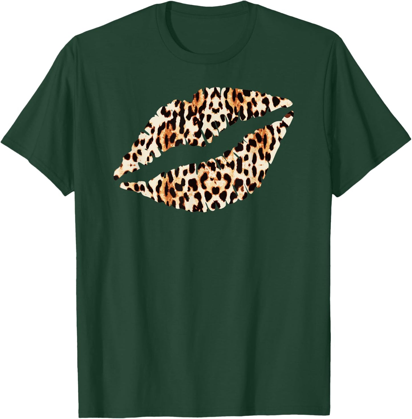 Cool Lips Kiss Me Leopard Cheetah Print T-Shirt - T-Shirt | Forest