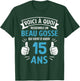 15 Years Gift Humour Birthday Man Beau Gosse , Black, S T-Shirt - T-Shirt | Forest