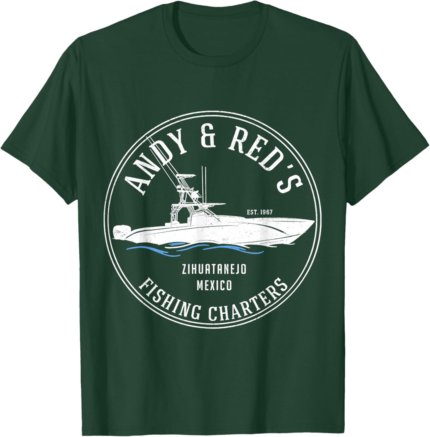Vintage Andy & Red's Fishing Charters T-Shirt - T-Shirt | Forest