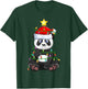 Panda Xmas Tree Lighting Santa Panda Christmas T-Shirt - T-Shirt | Forest