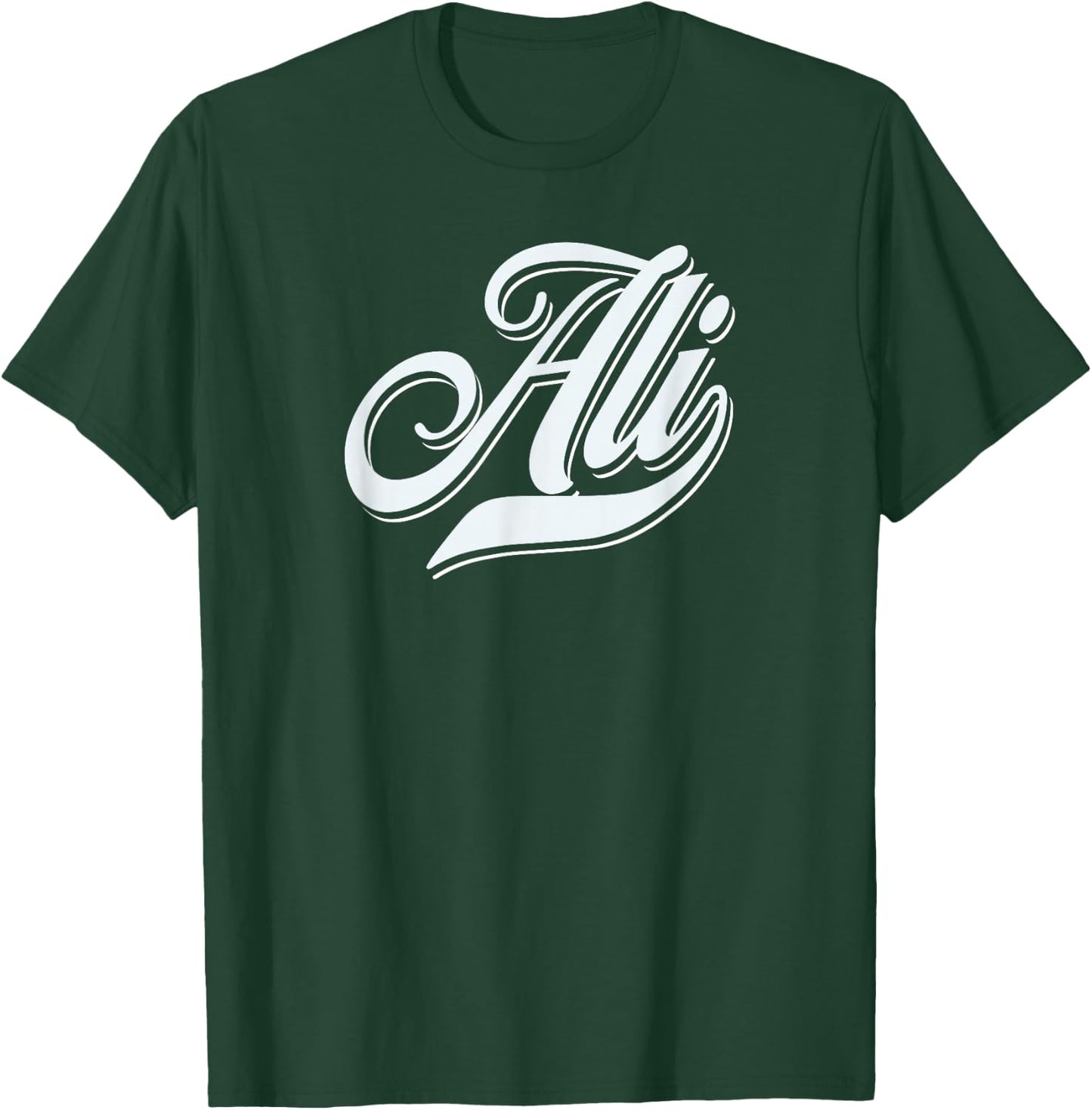 Man Boys Funny Gift Humor Name For Ali , Black, S T-Shirt - T-Shirt | Forest