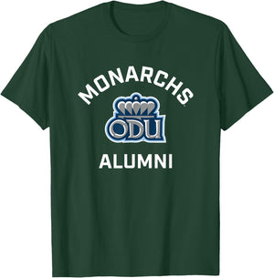 Old Dominion University ODU Monarchs Arched Alumni T-Shirt - T-Shirt | Forest