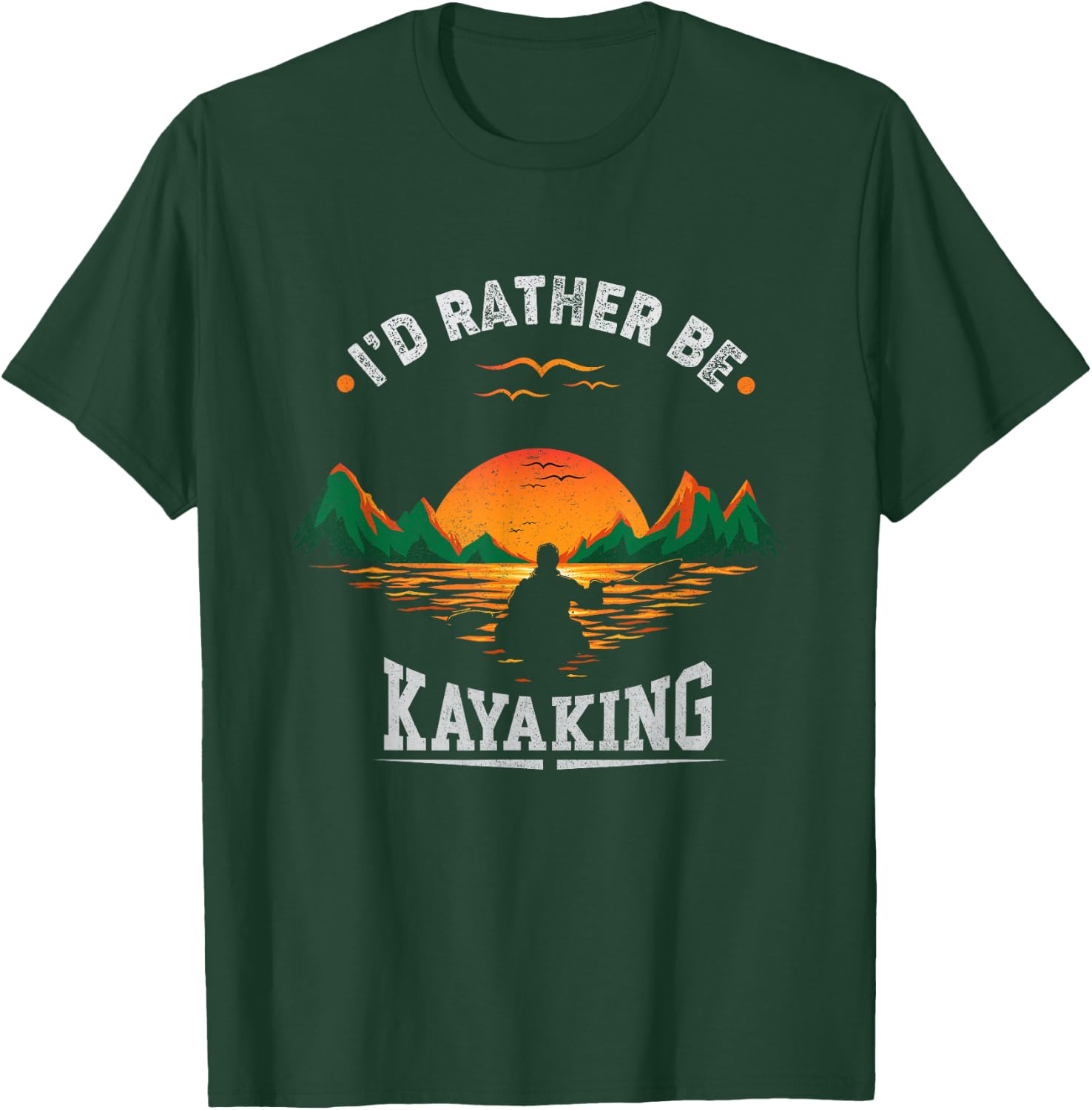 I'd Rather Be at The Lake Kayaking Shirt Kanuing at The Lake T-Shirt - T-Shirt | Forest