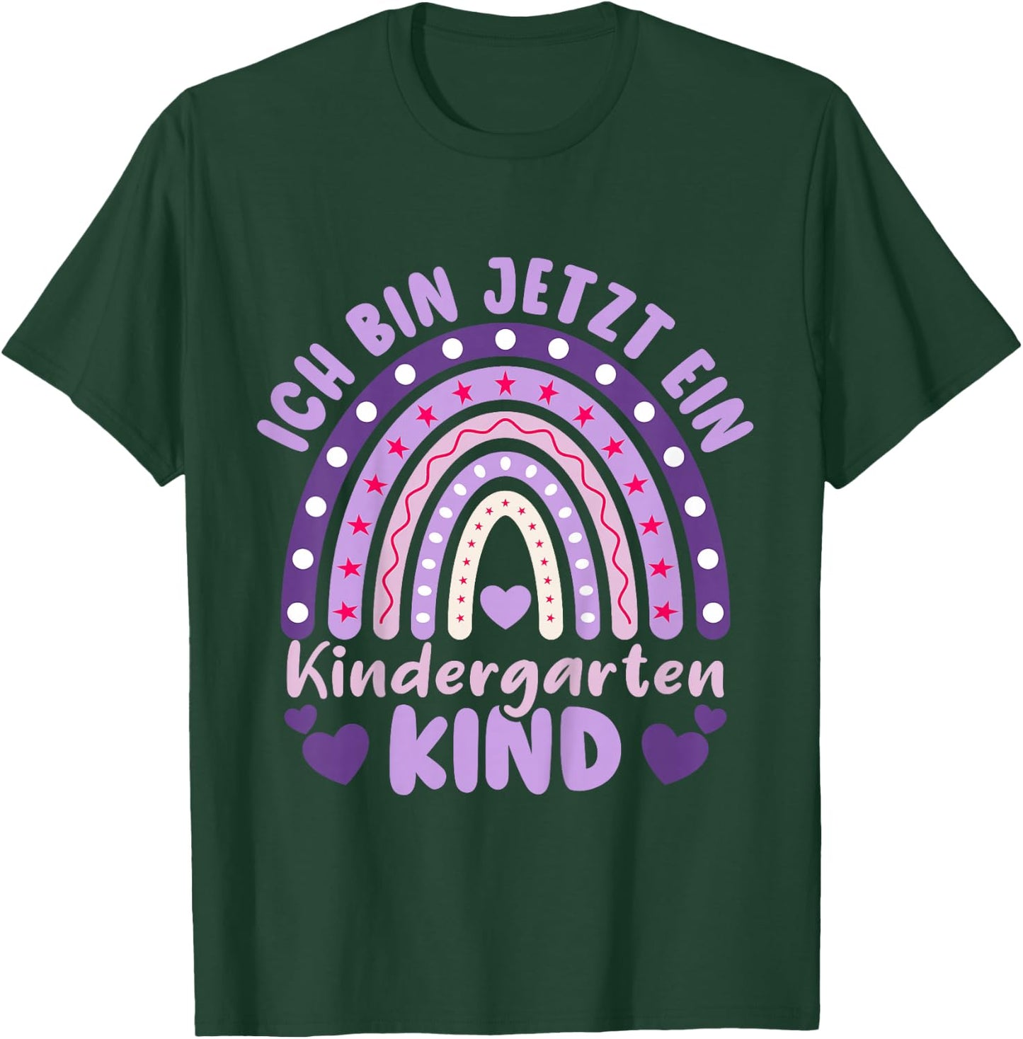 Kinder ich bin jetzt ein Kindergartenkind 2026 Kita Start T-Shirt - T-Shirt | Forest