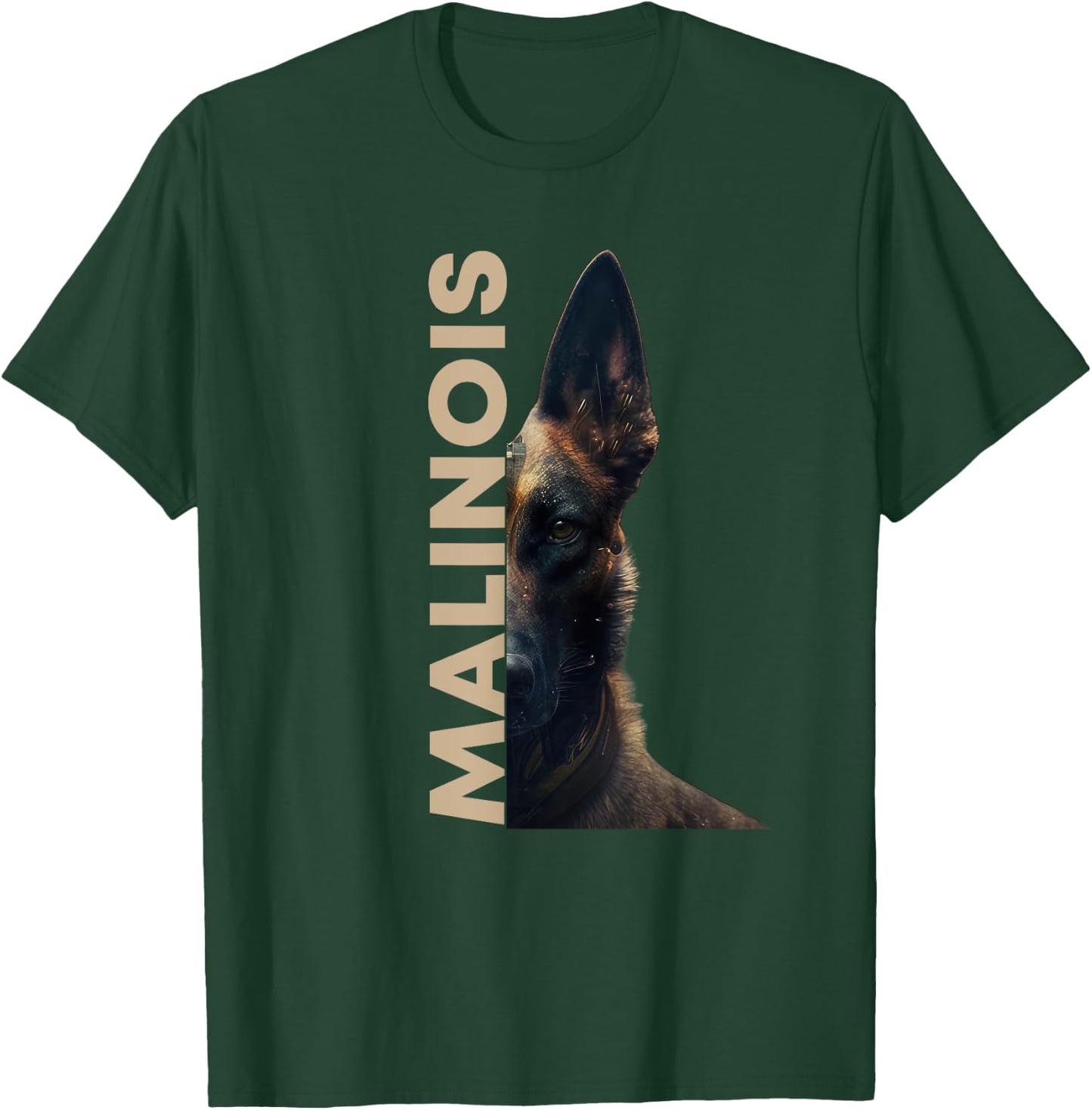 Malinois Belgian Shepherd Dog Masters Lady , black T-Shirt - T-Shirt | Forest