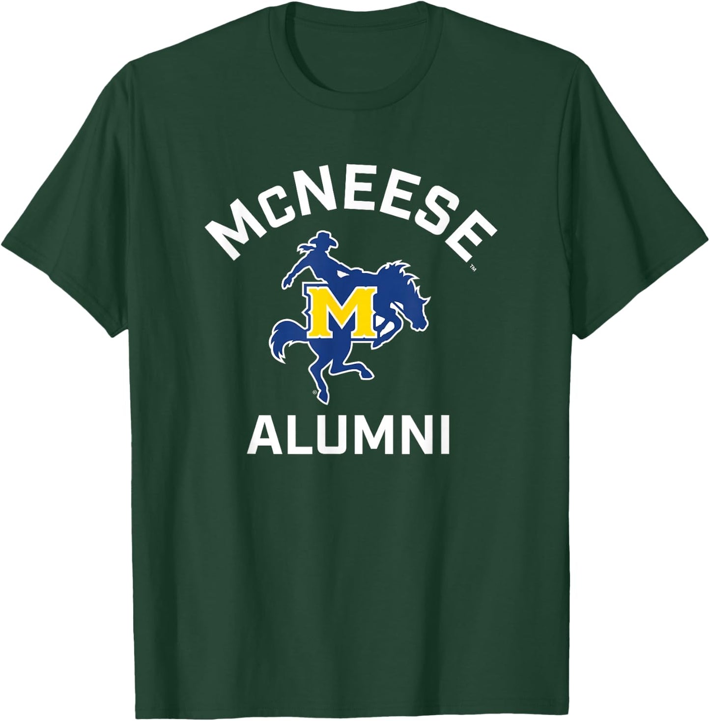 McNeese State University Cowboys Arched Alumni T-Shirt - T-Shirt | Forest