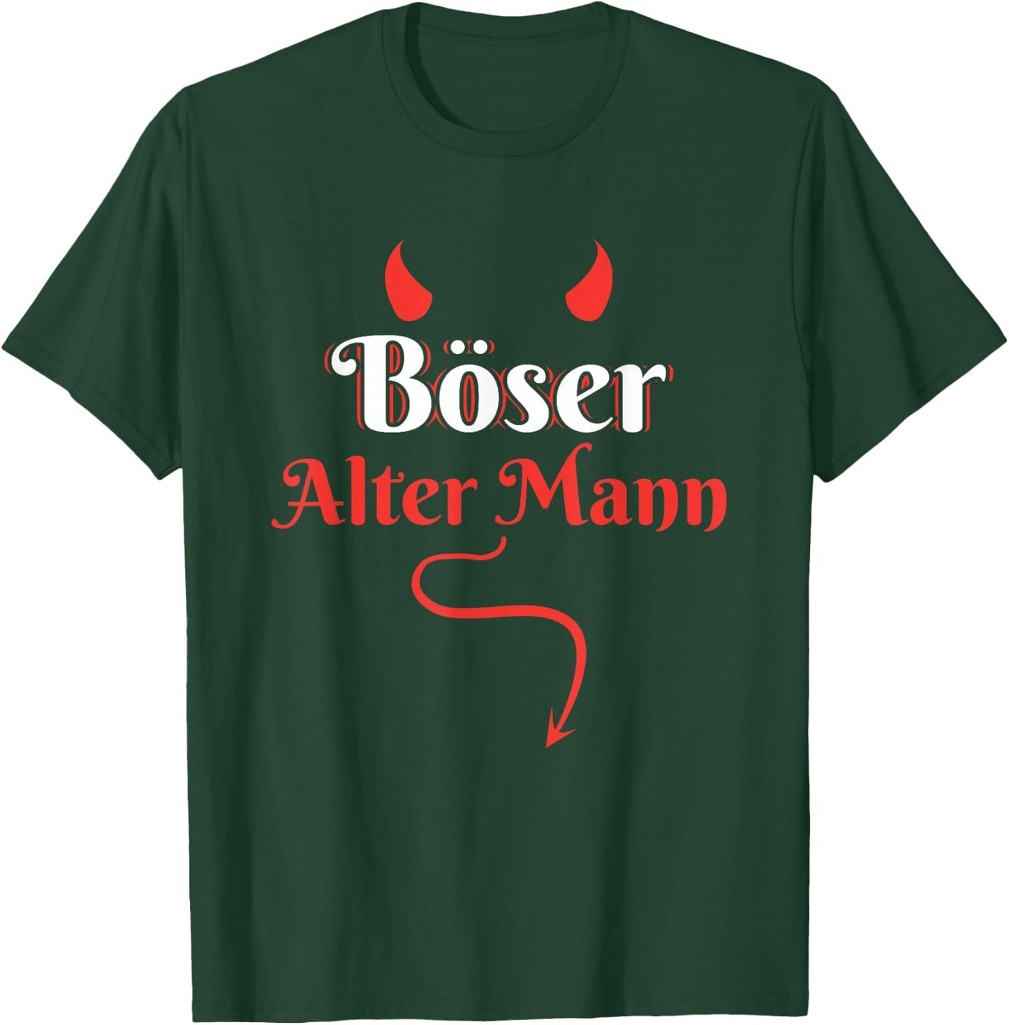 Opa Großvater Sarkasmus Biker Rocker Böser Alter Mann T-Shirt - T-Shirt | Forest