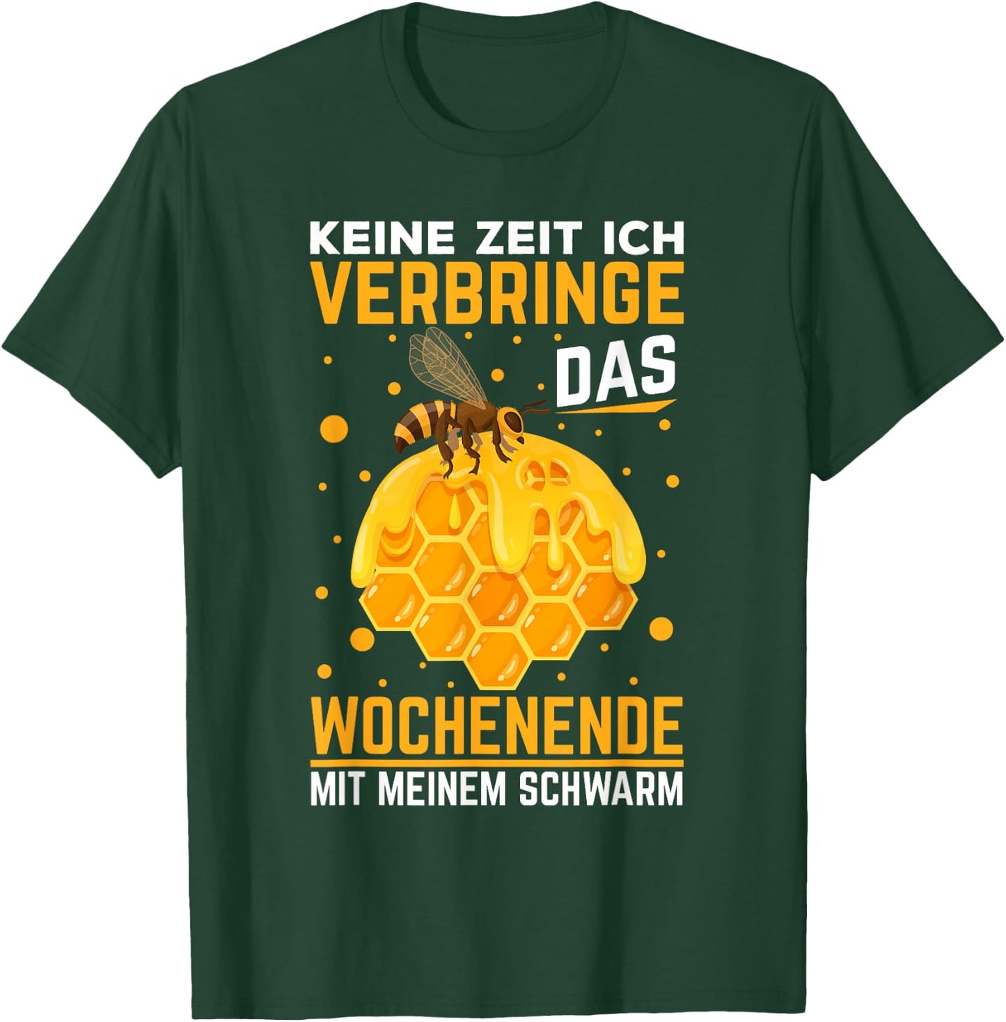 Imker Geschenke Biene Bienenstock Honig Landwirt Bienen T-Shirt - T-Shirt | Forest