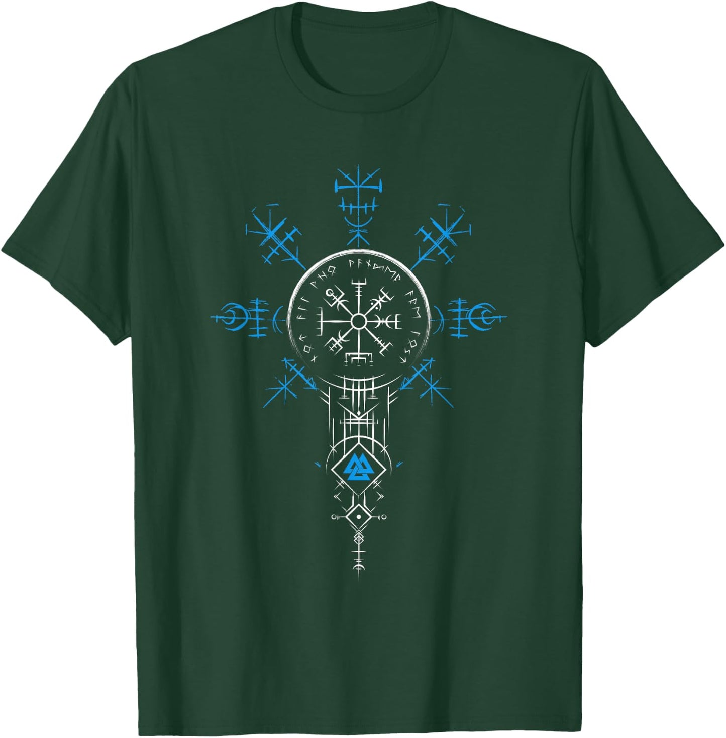Klassisches Keltischer Vikinger Vegvisir Kompass Viking , black T-Shirt - T-Shirt | Forest