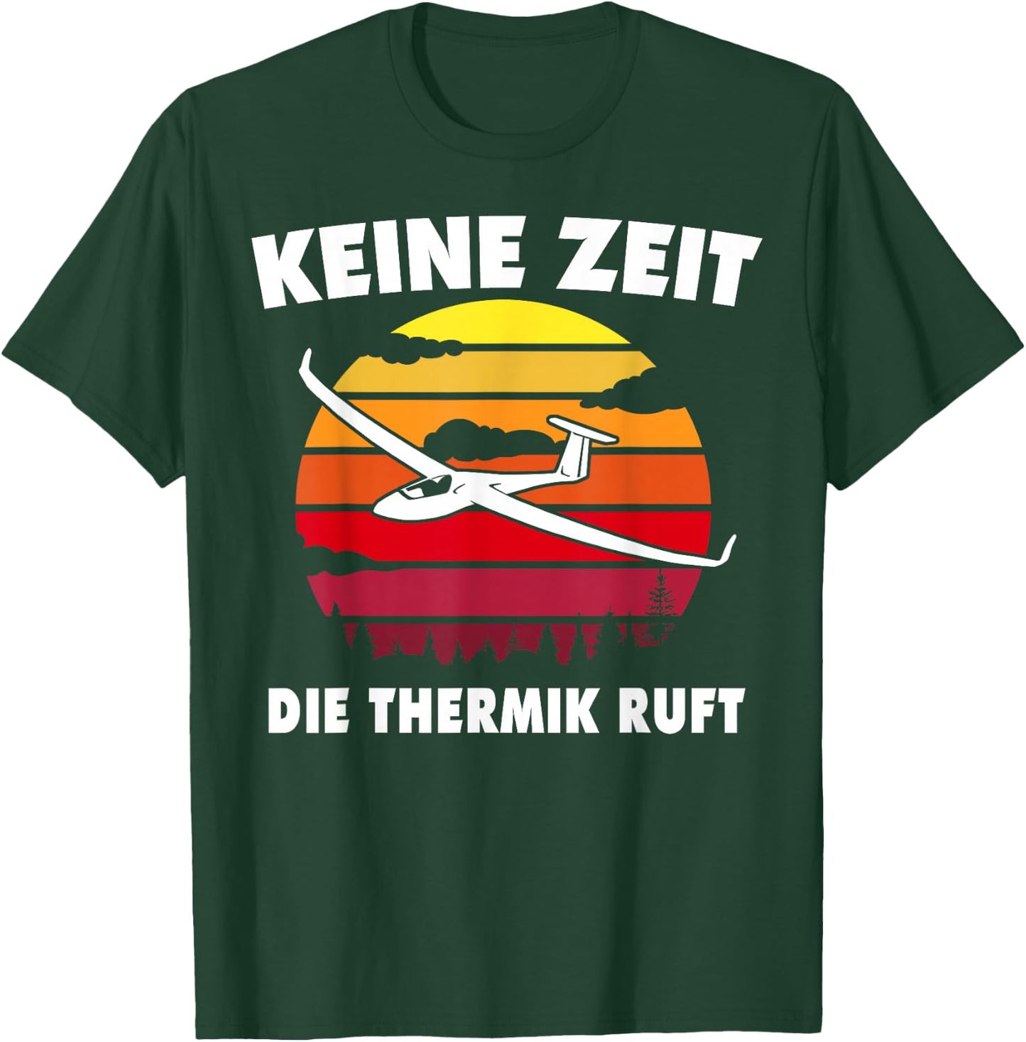 Glider pilot Glider Flying Glider Sailing Fly , black, s T-Shirt - T-Shirt | Forest