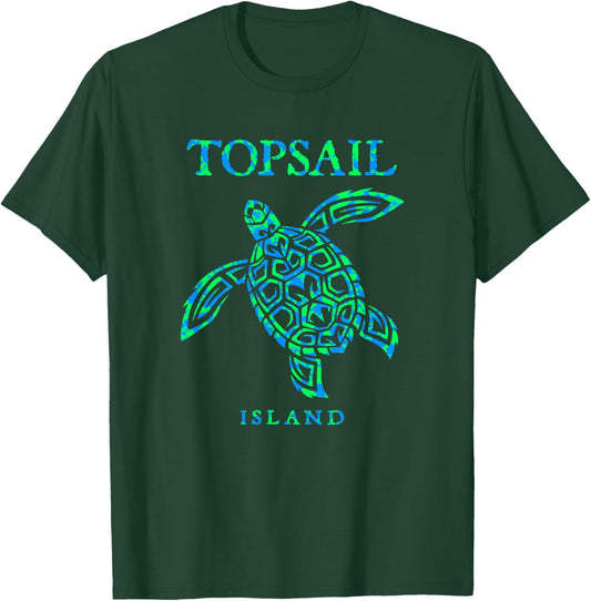 Topsail Island North Carolina Sea Turtle Vacation Souvenir T-Shirt - T-Shirt | Forest