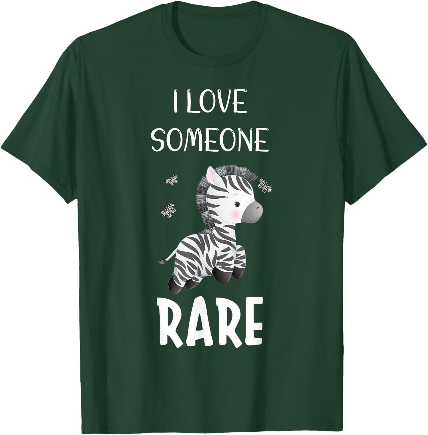 I Love Someone Rare Zebra Rare Disease Awareness Day 2022 T-Shirt - T-Shirt | Forest
