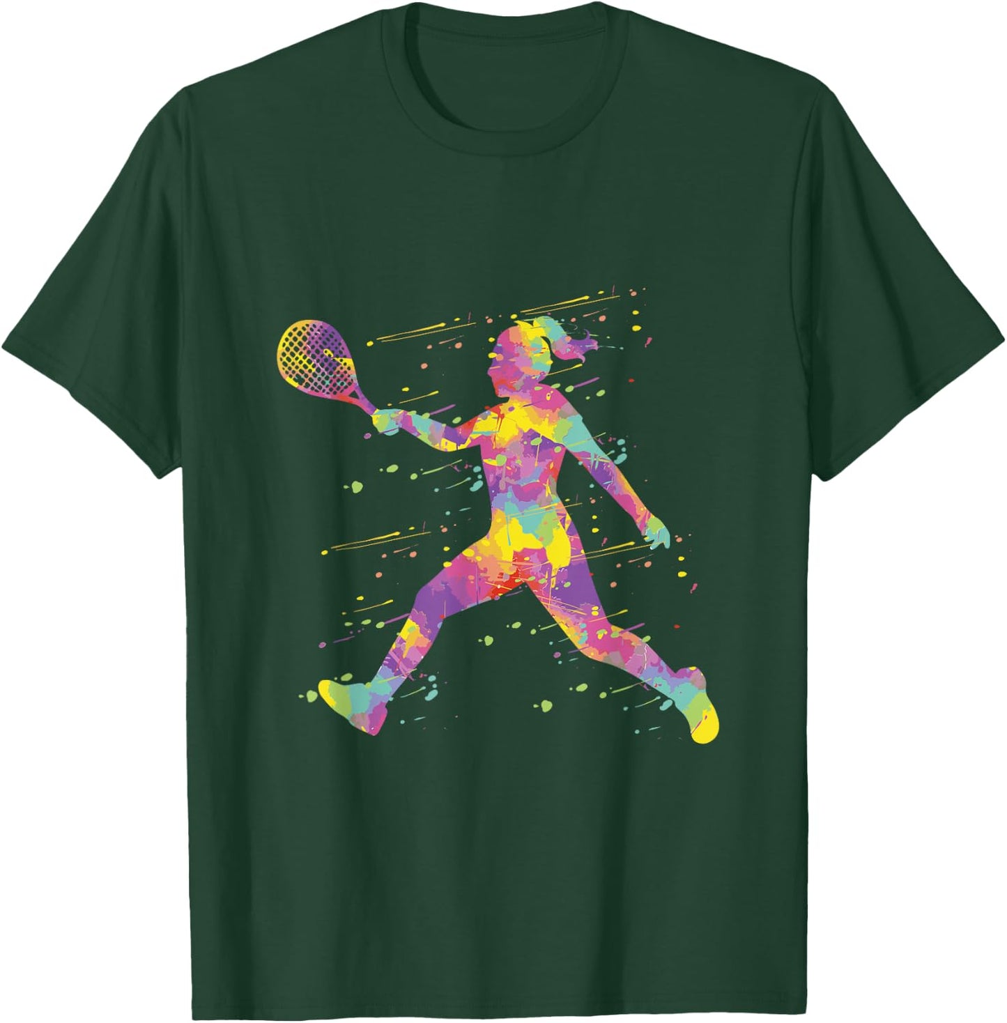 Tennis Mädchen Tennisspielerin T-Shirt - T-Shirt | Forest