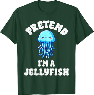 Pretend I'm A Jellyfish Costume Boys Girls Easy Halloween T-Shirt - T-Shirt | Forest
