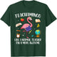 Teacher Pink Flamingo Tropical Flowers Women T-Shirt - T-Shirt | Forest
