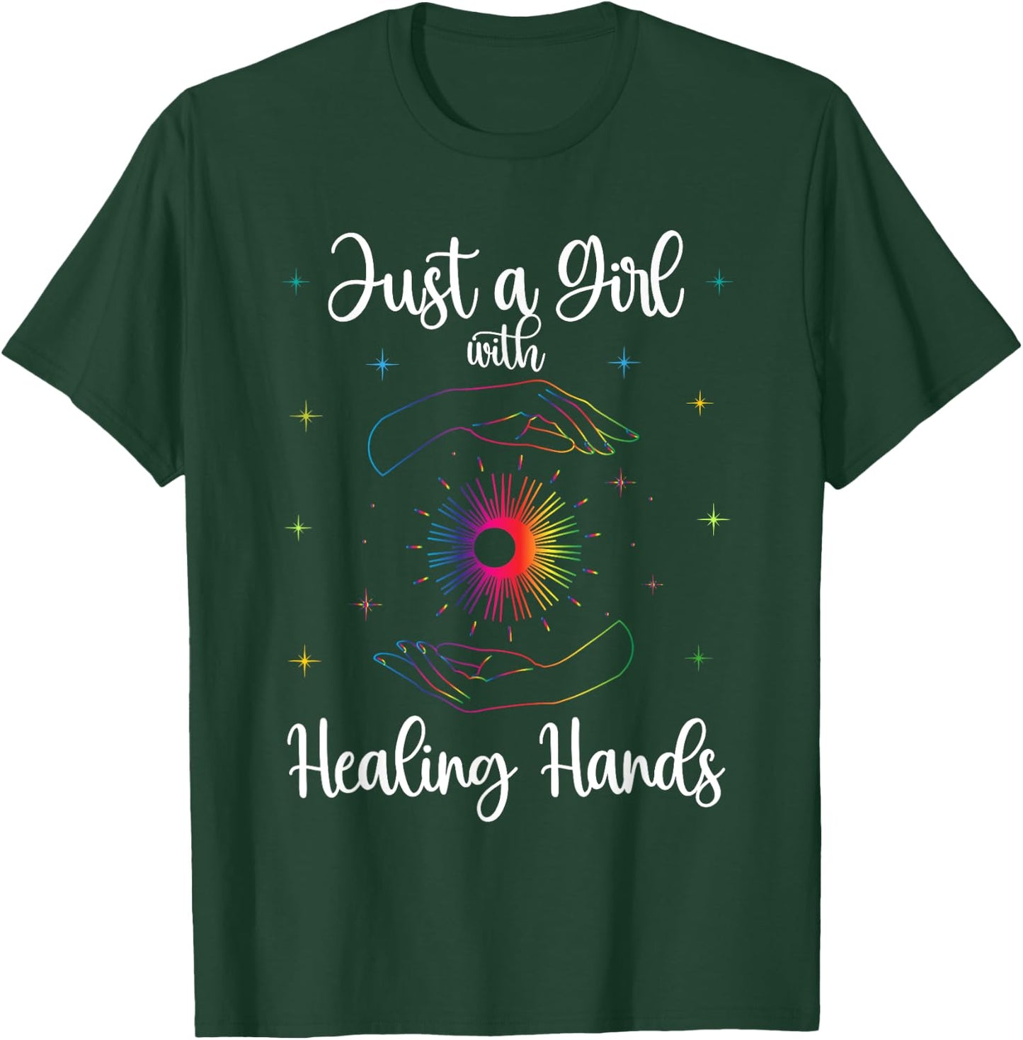 Massage Therapist Just a Girl with Healing Hands T-Shirt - T-Shirt | Forest