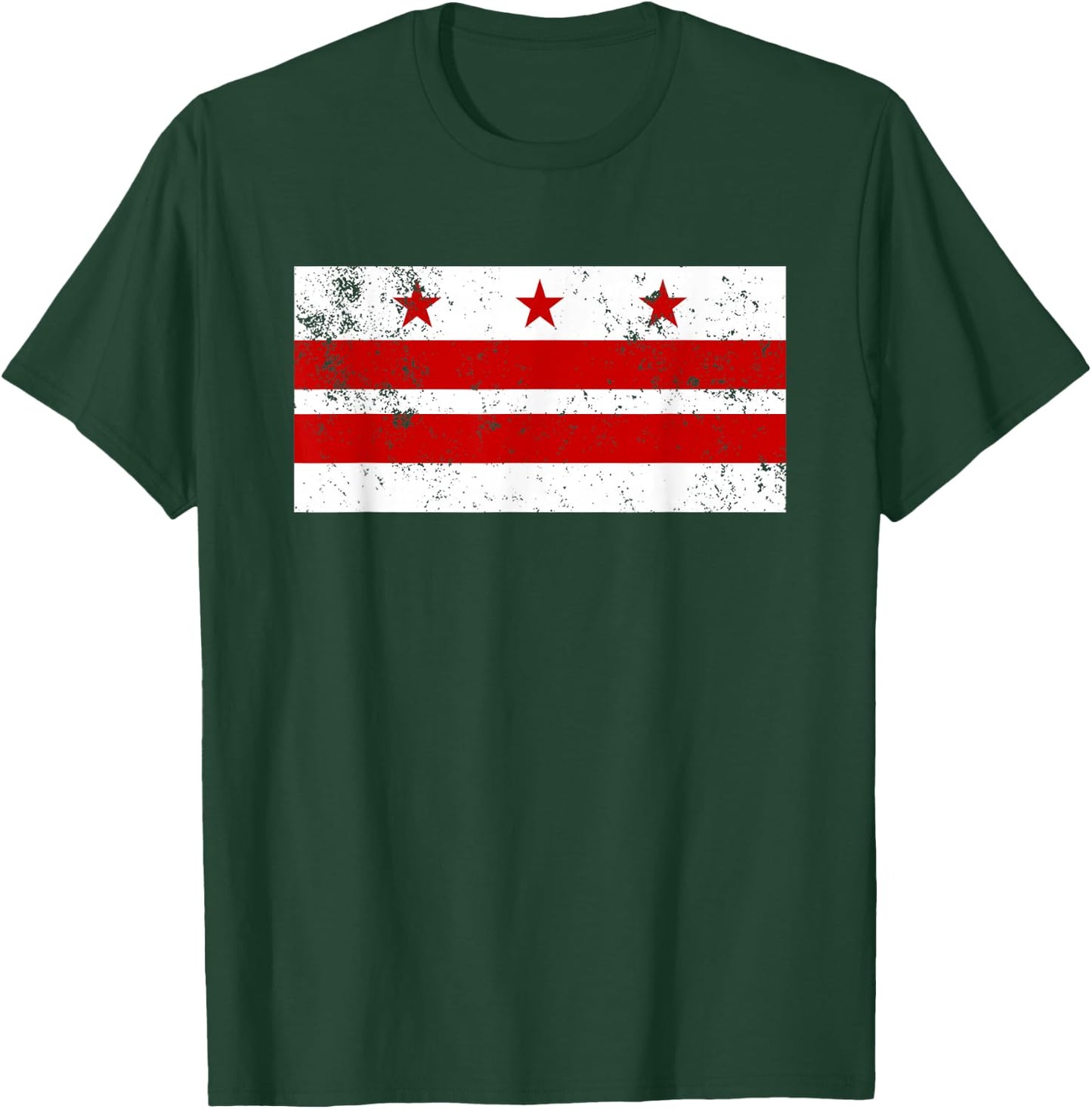 District of Columbia Flag DC Retro T-Shirt - T-Shirt | Forest