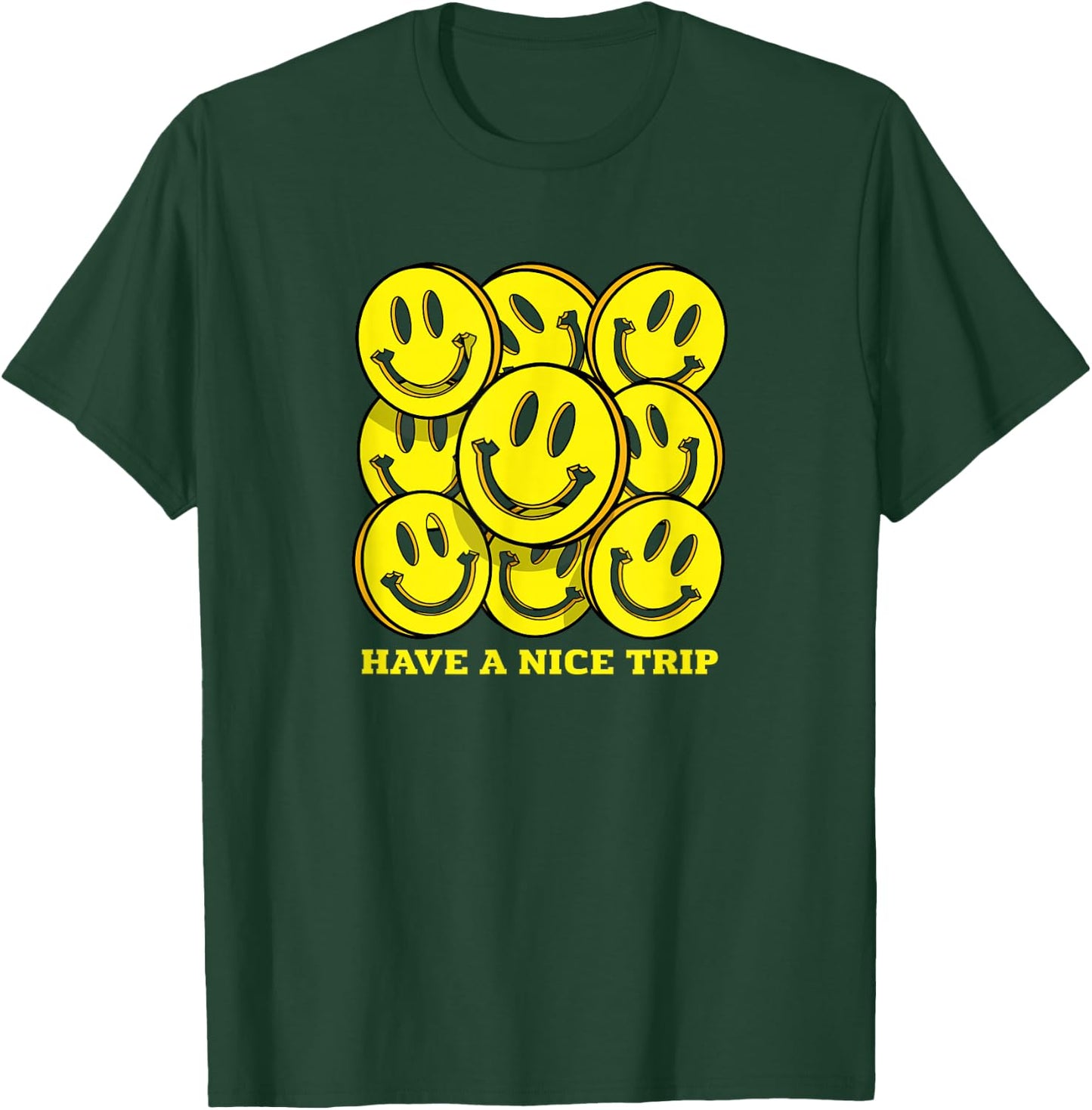 Tech Party, EDM Event, Acid House Smile, Bon Voyage , Black, S T-Shirt - T-Shirt | Forest