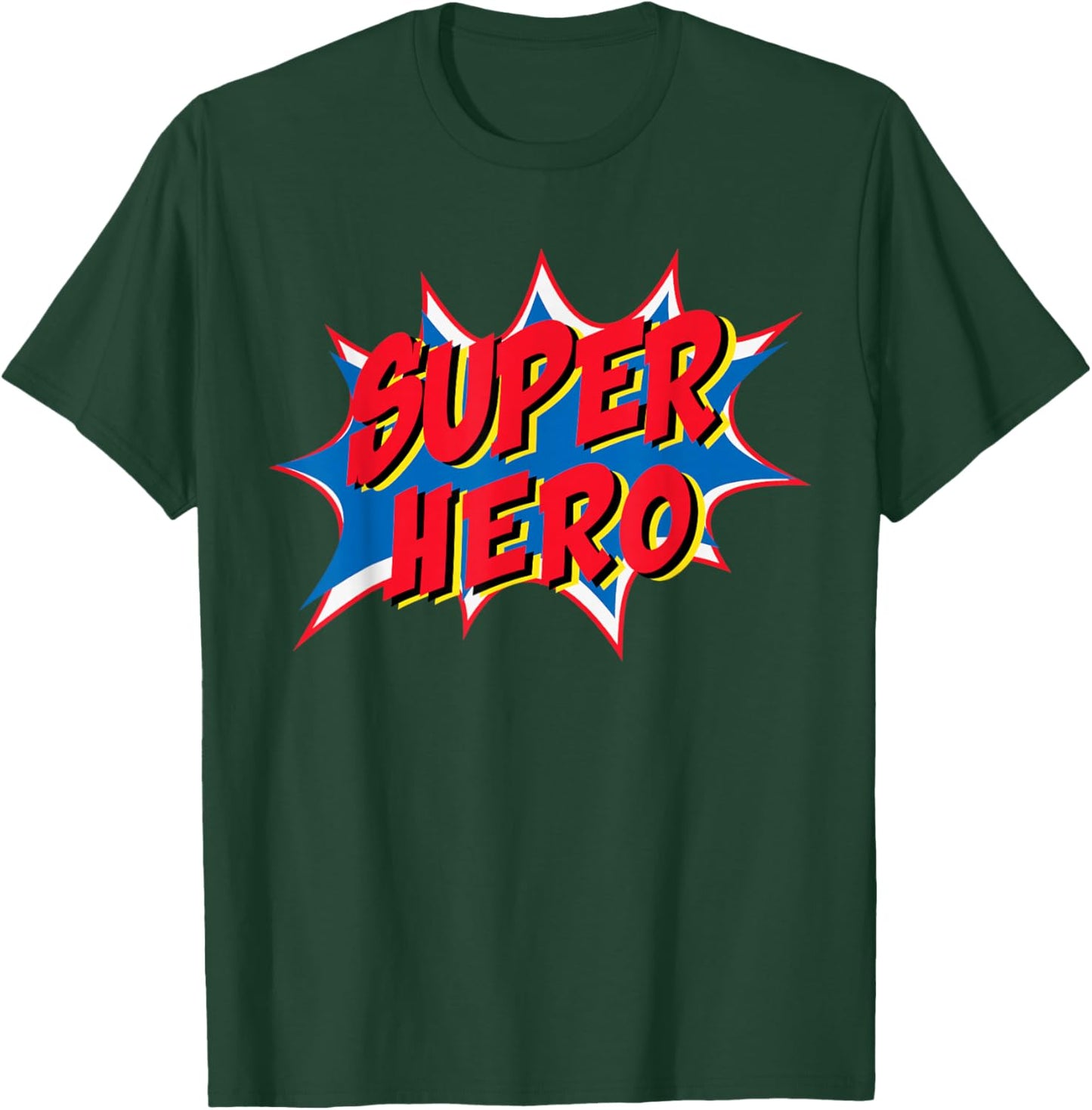 Hero Comic Super Retro Cool , Black, S T-Shirt - T-Shirt | Forest