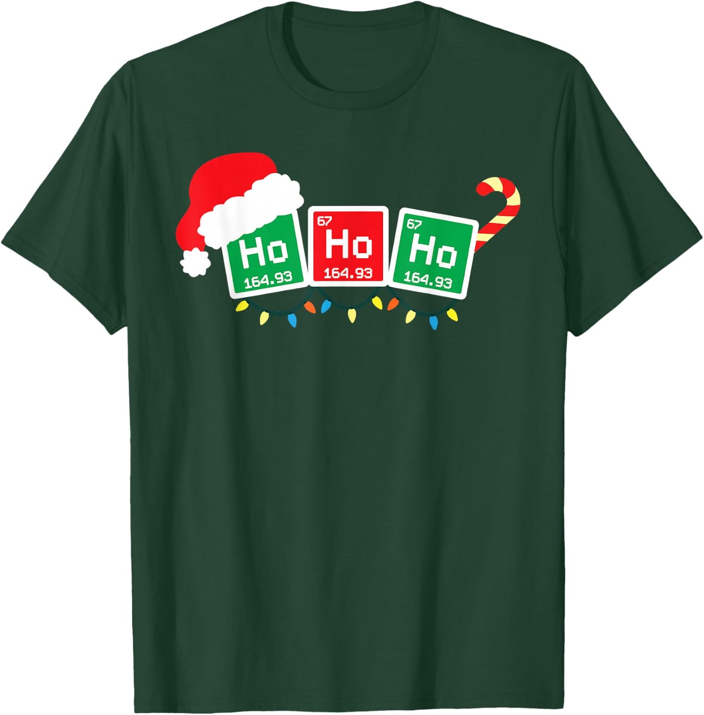 Ho Ho Ho Periodic Table Shirt Chemist Physics Christmas Gift T-Shirt - T-Shirt | Forest
