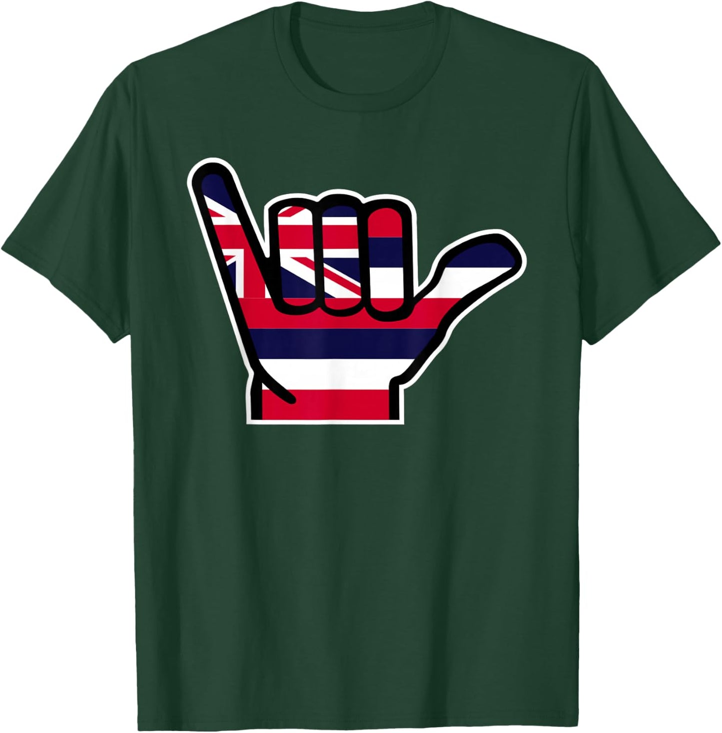 Hawaii hand flag T-Shirt - T-Shirt | Forest